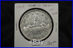 1947 Canada Silver Dollar EF-40 Pointed 7 Rare Key Date Coin