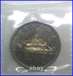1947 ML Silver Dollar ICCS MS63 Nice Sharp Coin Pleasing Look Toned XHK783
