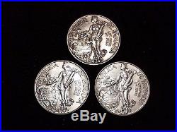 1947 Panama One Balboa Silver Circulated coins Lot of 3 (LN570)