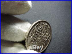 1948 50 Cent Coin Canada King George VI Fifty Cents. 800 Silver Vf Condition