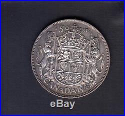 1948 Canada 50 Cents Silver Coin