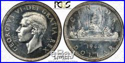 1948 Canada 1 Dollar Silver Coin One Dollar ZC 52- $3049.95 PCGS MS-63