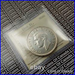 1948 Canada $1 Silver Dollar Coin ICCS MS 60 Looks Like SWL #coinsofcanada