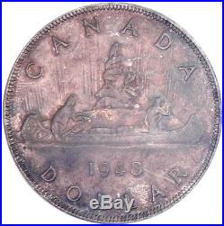 1948 Canada Silver Dollar Coin ANACS MS-62 KEY DATE