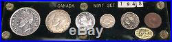 1948 Canadian Coin Set Key Date Canada Coins including The Silver Dollar