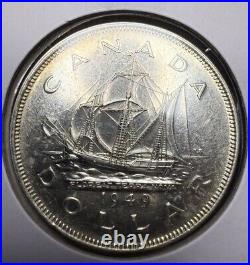 1949 Canada Silver $1 Dollar Coin Matthew's Ship Beautiful Example 1949 Canada Silver $1 Dollar Coin Matthew's Ship Beautiful Example