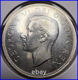 1949 Canada Silver $1 Dollar Coin Matthew's Ship Beautiful Example
