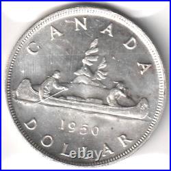 1950 Canada One Silver Dollar Coin Arnprior ICCS Graded MS-63