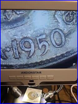 1950 Canada Silver Fifty 50 Cents Half Dollar Coin NO DESIGN