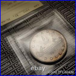 1951 Canada $1 Silver Dollar Coin ICCS PL 66 Beautiful Toned #coinsofcanada