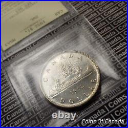 1952 Canada $1 Silver Dollar Coin ICCS MS 63 SWL Short Waterline #coinsofcanada