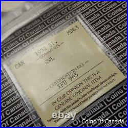 1952 Canada $1 Silver Dollar Coin ICCS MS 63 SWL Short Waterline #coinsofcanada