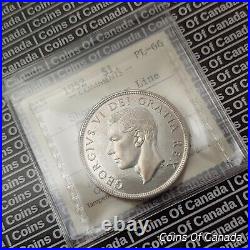1952 Canada $1 Silver Dollar Coin ICCS PL 66 SWL Ultra Rare! #coinsofcanada
