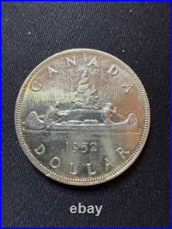 1952 mint Canadian Silver Dollar Coin