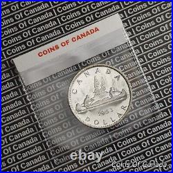 1953 Canada Silver Dollar Coin Uncirculated SF SWL Heavy Cameo #coinsofcanada