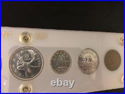 1953 SF Canada Coins Set SILVER IN A DELUX WHITE PLASTIC CASE