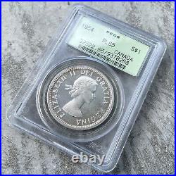 1954 Canada 1 Dollar Silver Coin One Dollar Proof Like PCGS Gem PL 65 Cameo