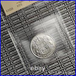 1954 Canada Silver 50 Cents Coin ICCS MS 65 Perfect Coin #coinsofcanada