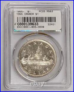 1955 Canada $1 SWL PCGS MS 62 139633D