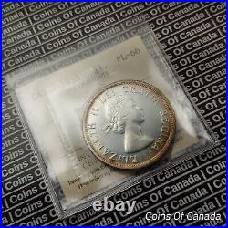 1955 Canada $1 Silver Dollar Coin ICCS PL-66 Cameo #coinsofcanada