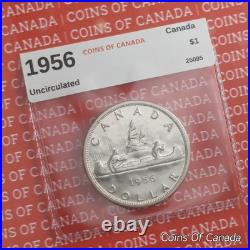 1956 Canada $1 Silver Dollar Coin Uncirculated Low Mintage #coinsofcanada