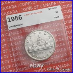 1956 Canada $1 Silver Dollar Coin Uncirculated Low Mintage #coinsofcanada