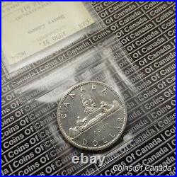 1956 Canada $1 Silver Dollar ICCS MS 64 Heavy Cameo RARE COIN! #coinsofcanada