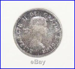 1957 Canada Silver Prooflike set all coins GEM PL65 RCMINT wrapper is torn