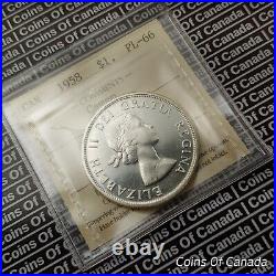 1958 Canada $1 Silver Dollar Coin ICCS PL 66 Cameo Stunning! #coinsofcanada