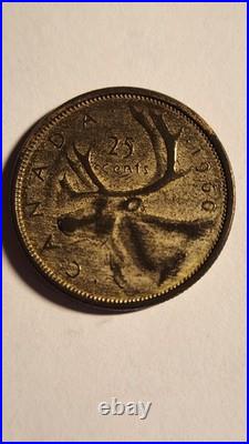 1960 25 Cent Canada Coin Stunning Collectors coin (SILVER)
