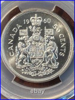 1960 50 Cent Canada PCGS PL67 CAMEO Amazing Mirrors