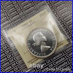1960 Canada $1 Silver Dollar ICCS PL 67 Top Pop Registry Set Coin #coinsofcanada