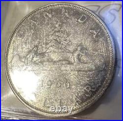 1960 MS-65 Canadian Silver Dollar Coin ICCS