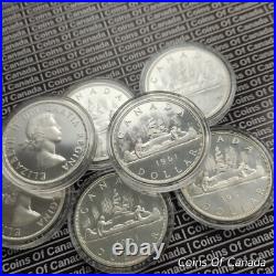 1961 Canada Silver Dollar UNCIRCULATED Coin Multiple Available #coinsofcanada