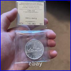 1961 PL-66 Canada $1 Silver Dollar Coin ICCS Heavy Cameo Flawless Seldom Seen