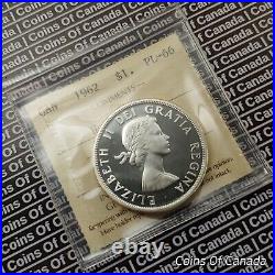 1962 Canada $1 Silver Dollar Coin ICCS PL 66 Heavy Cameo WOW! #coinsofcanada