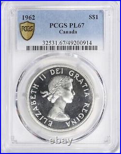 1962 PL67 $1 Canada Silver Dollar Coin PCGS Highest Graded Top Pop