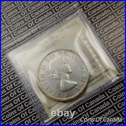 1963 Canada $1 Silver Dollar Coin ICCS MS 65 #coinsofcanada