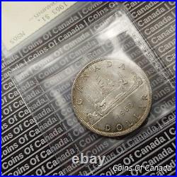 1963 Canada $1 Silver Dollar Coin ICCS MS 65 #coinsofcanada