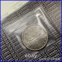 1963 Canada $1 Silver Dollar Coin ICCS MS 65 #coinsofcanada