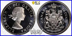 1964 PL 67 DCAM 50 Cents Canada Silver Coin PCGS Only 4 Graded Higher