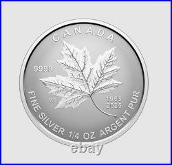 1965-2025 60th Anniversary Canada's Maple Leaf Flag 5-Coin Fractional Silver Set