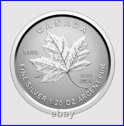 1965-2025 60th Anniversary Canada's Maple Leaf Flag 5-Coin Fractional Silver Set
