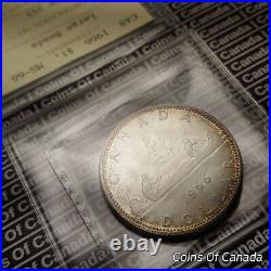 1966 Canada $1 Silver Dollar Coin ICCS MS 66 -Tied For Top Pop! #coinsofcanada