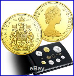 1967-2017 Canada Centennial 7-Coins Pure Silver Proof Set Alex Colville Designs