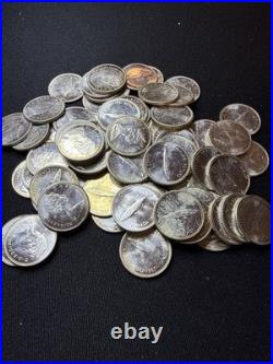1967 Canada Centennial Dimes, 10 Cent, lot of 50 Coins Silver / Nice Shape