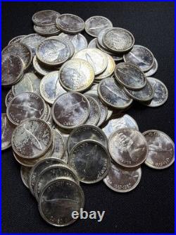 1967 Canada Centennial Dimes, 10 Cent, lot of 50 Coins Silver / Nice Shape