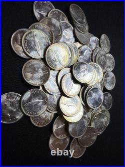 1967 Canada Centennial Dimes, 10 Cent, lot of 50 Coins Silver / Nice Shape