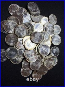 1967 Canada Centennial Dimes, 10 Cent, lot of 50 Coins Silver / Nice Shape