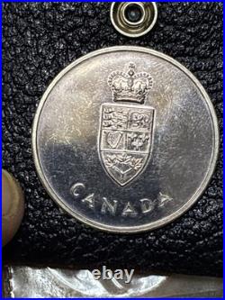 1967 Canada Confederation 100 Years Metal. 925 Toner With Case & Box